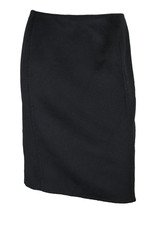 CHADO RALPH RUCCI Black Brushed Cashmere Pencil Skirt 16