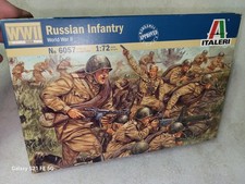 Italeri WW II Russian Infantry Soldier Figures 1/72 6057