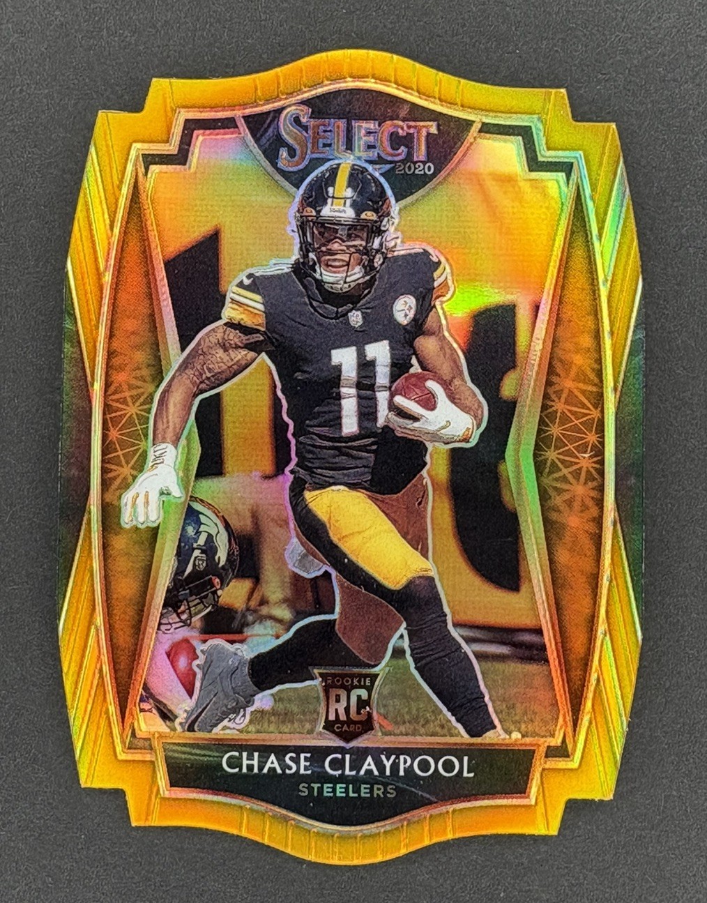 2020 Paninj Select - Chase Claypool - Premier Level Die-Cut Gold /10 SSP