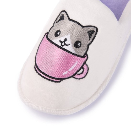 Handcraft Staycation NYC Ladies Funny Quote Scuff Slipper, Plush Non Slip... - Photo 2/6