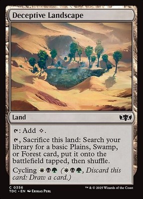 [MTG] Deceptive Landscape (0356) (TDC) NM