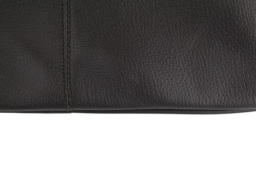 SUITSUPPLY Men Bag OS Unisex Dark Brown Calf Leather Zipper Casual Logo Backpack - Picture 12 of 17