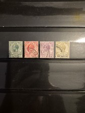 Gibraltar Postage Stamps 1907, Used, Set Of 4, King George V