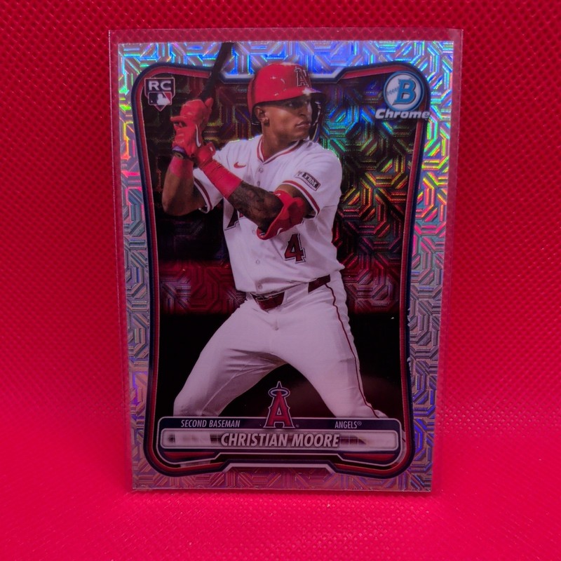 Christian Moore 2026 Bowman Chrome Mojo Refractor RC #99 Los Angeles Angels