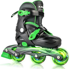 Inline Skates with Light up Wheels, Roller Skates Blades for Boys Girls Kids Age
