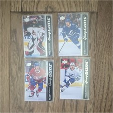 Upper Deck Young Guns Karel Vejmelka Ross Colton Pezzetta Ryfors 4 Card Lot NHL