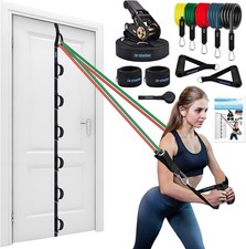 Brebebe Upgrade Door Anchor Strap for Resistance Bands Exercise, Multi Points An
