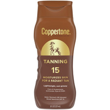 Tanning Sunscreen Lotion, SPF 15 Broad Spectrum Sunscreen, 8 Fl Oz