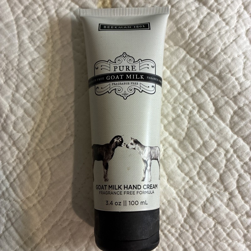 Beekman 1802 Pure Goat Milk Hand Cream, 3.4 oz, Fragrance Free SEALED 