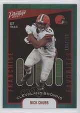 2021 Panini Prestige Franchise Favorites Xtra Points Green /199 Nick Chubb n0c