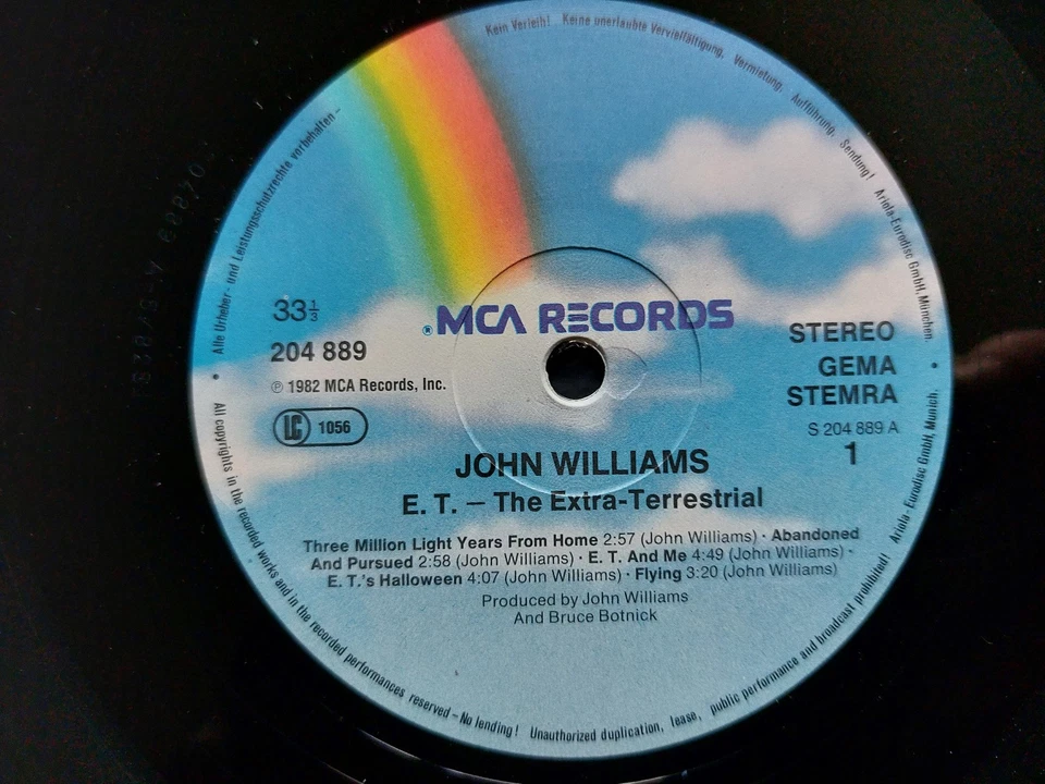 E.T. - THE EXTRA-TERRESTRIAL – ORIGINAL SOUNDTRACK – inkl. 7“-Promo-Single - Bild 4 von 4