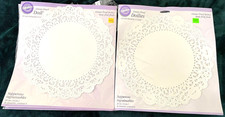 Lot Of Vintage Lace Paper Doilies White Round Rectangle Wilton