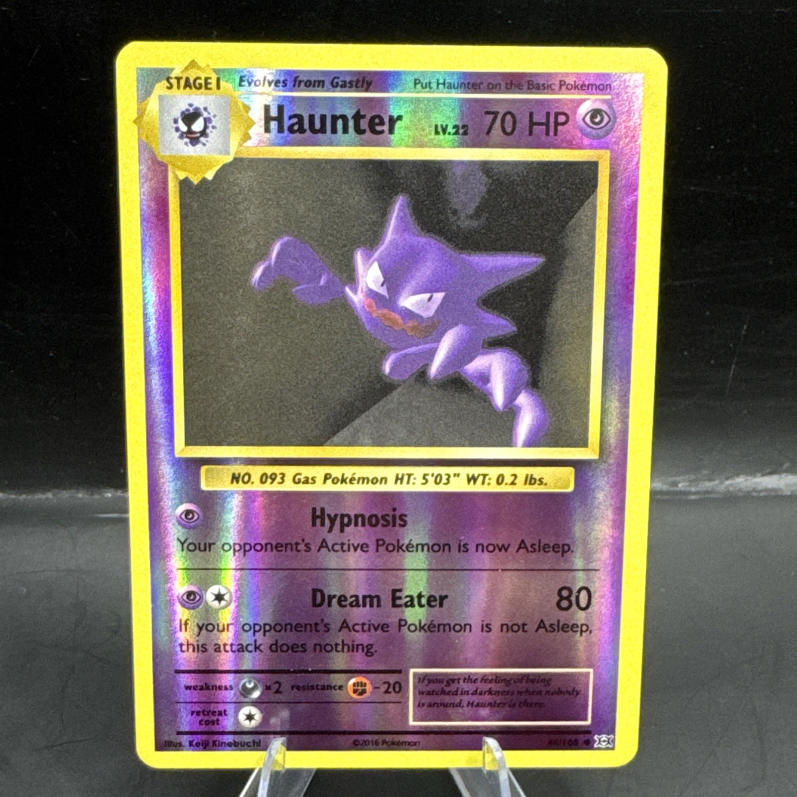 Pokemon Card Haunter Evolutions Reverse Holo 48/108 Near Mint
