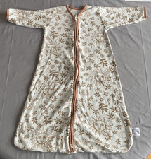 Unnivoll Baby Sleep Sack long sleeve, M 6-12 Months, Ivory with sun moon design