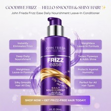 John Frieda Frizz Ease Daily Nourishment Leave-In Conditioner - 8 Oz