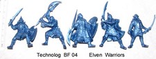 TECHNOLOG Elven Warriors BF04 plastic 45-50mm plastic toy soldiers