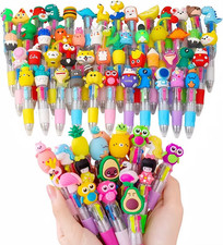 12 Pcs Mini Multicolor 4-In-1 Cute Fun Pens Ballpoint Pens for Birthdays and Par