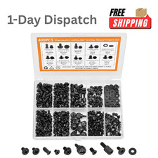 400Pcs Premium Computer Screws Kit Motherboard SSD Hard Drive PC Fan Screws
