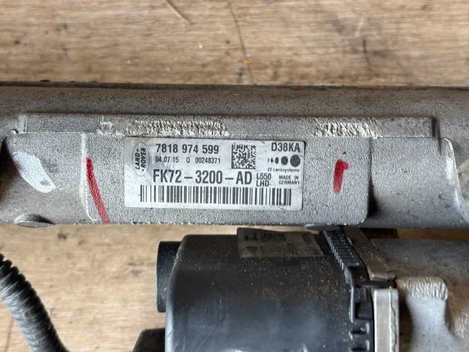 LAND ROVER DISCOVERY SPRT OEM 15-18 DIRECCIÓN ASISTIDA ELÉCTRICA CREMALLERA Y PIÑÓN Foto 3 de 4