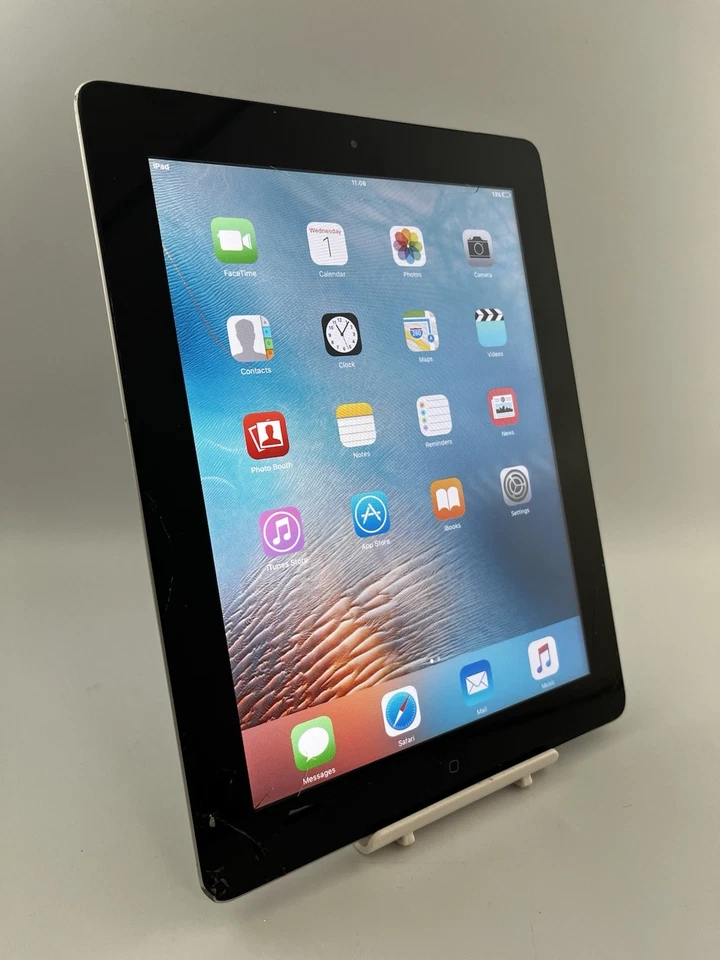 11 x Apple iPad 2 Grey 16GB Wi-Fi 9.7" 512MB Ram Dual-Core IOS Tablet Cracked - Image 2 of 4