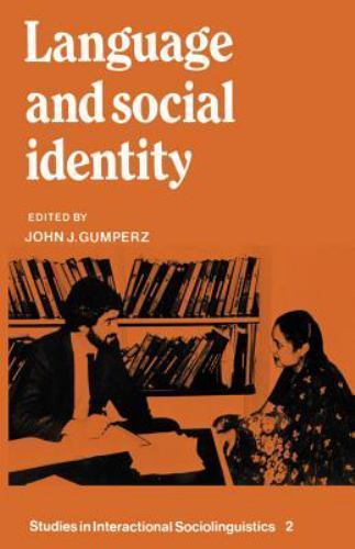 Language and Social Identity Gumperz Paperback Cambridge University Press