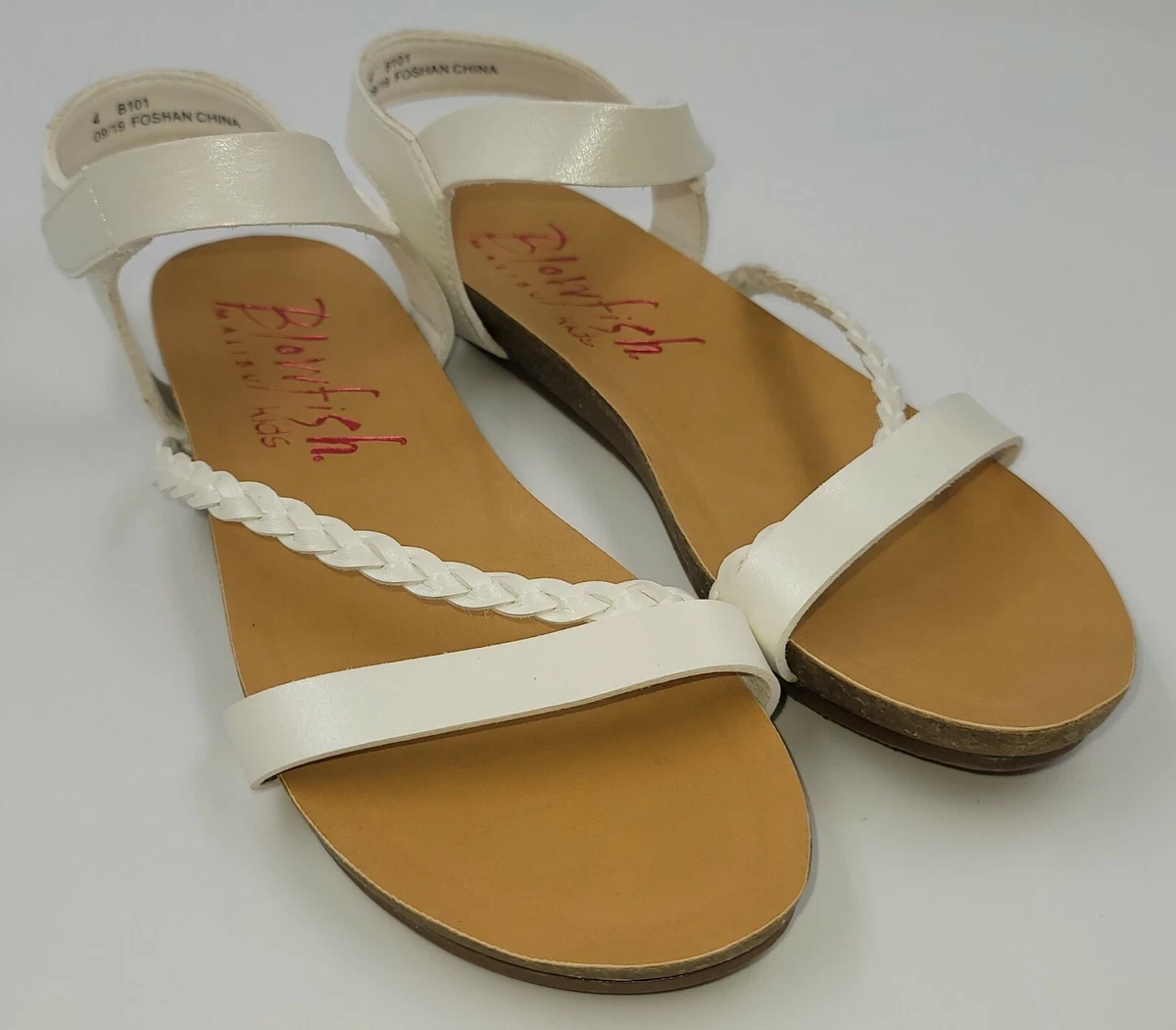 White 2025 blowfish sandals