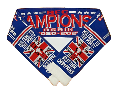 fanoriginals - Écharpe rétro de football - couleurs du Glasgow Rangers