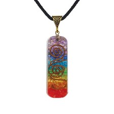 Orgone Chakra Healing Pendant 7 Chakra Stones Necklace Pendant / EMF Protection