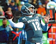 Carson Strong Nevada Philadelphia Eagles Signed Auto 8x10 Photo PSA/DNA COA #1