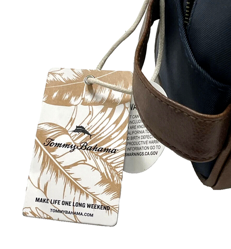NEW Tommy Bahama Men's Travel Dopp Toiletry Bag Leather Trim NWT Father's Day - Picture 7 of 9
