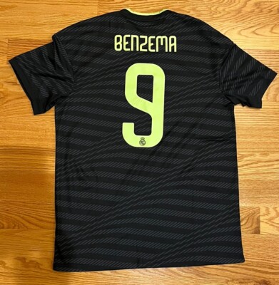Adidas Real Madrid 2022-23 Third Jersey, Benzema #9, HI1656