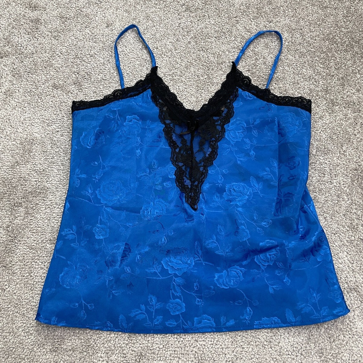 California Dream Vintage Camisole Tank Top Womens Medium Blue