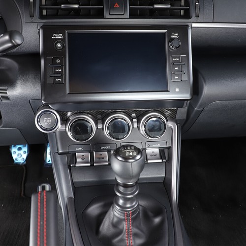 Carbon Fiber ABS Interior A/C Knob Trim Strip For Toyota 86/Subaru BRZ 2022 up - Picture 4 of 9