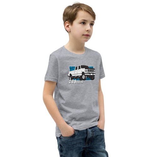 OBS Crew Cab Truck Boys Youth Kids T-Shirt Gift Idea For Son Truck Lover - Picture 13 of 14