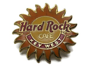 Hard Rock Cafe Key West Sunshine Pin Gold Tone