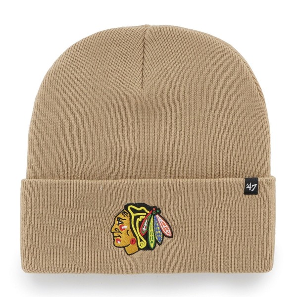 Nhl Chicago Blackhawks WollmüTze MüTze Haymaker Khaki Knit Beanie 195000784279-image
