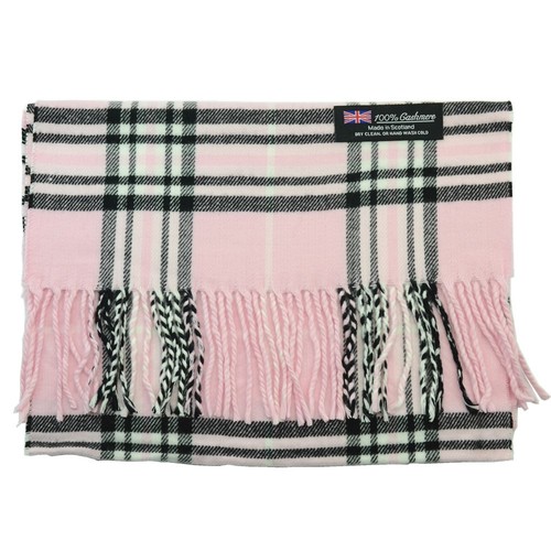 Men Women Unisex 100% Cashmere Classic Scarf Tartan Stripe Plaid Wool Scotland - Picture 18 of 23