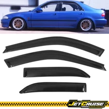 For 92-95 Honda Civic Sedan EG EH Acrylic Window Visors Rain Sun Guard 4Pc