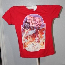 Camiseta Roja Star Wars El Imperio Contraataca Camiseta Niño Grande Usada Great Co