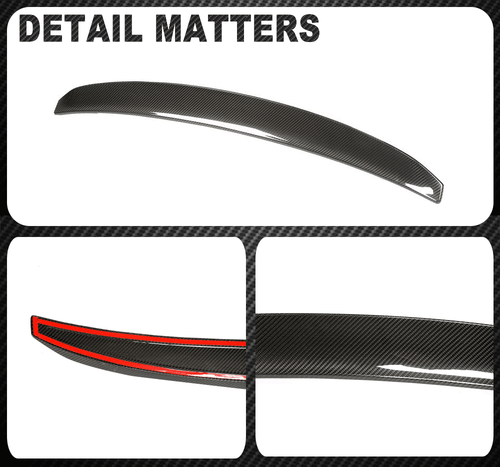 Carbon Heckspoiler Kofferraum Spoiler Lippe Passt für BMW 5er G90 G99 M5 2024-25 - Picture 12 of 12