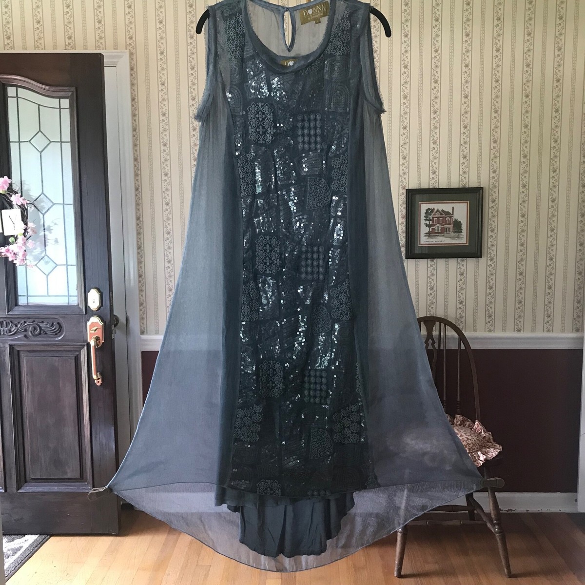 sheer overlay maxi dress Floral Lace Overlay Maxi Dress