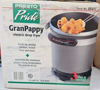 Presto 05411 GranPappy Electric Deep Fryer for sale online