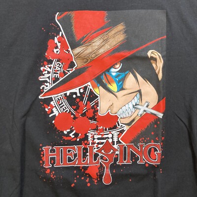 00s Ｔシャツ付き ヘルシング Hellsing PRE-ORDER Hellsing Shirt L 00s Y2k Anime Manga Mexican Boot Alucard Seras