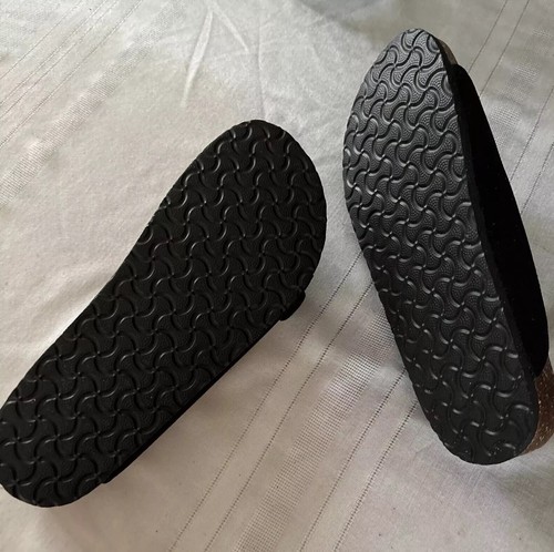 Sandalias/toboganes de moda negras Maibun para mujer cojines ligeros talla 8�� - Imagen 11 de 17