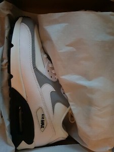 🔥 Nike Air Max 90 | Women's UK 8 EU 42.5 US 10.5 | 325213-126 White Grey  🔥 | eBay