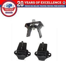 Fits 1998-2004 Toyota Tacoma Pre Runner 2.4/2.7L 2WD Motor & Trans Mount 3PCS :