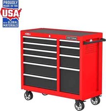 41" Rolling Tool Chest, 10-Drawer Steel Tool Cabinet
