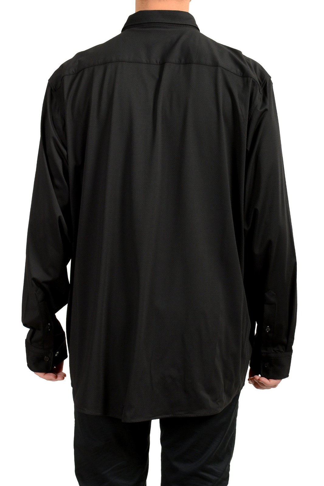 Hugo Boss Men's "Robbie_F_BT" Sharp Fit Geometric Print Shirt US 5XL IT 62