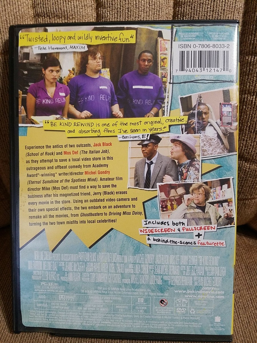 底流 [DVD] w17b8b5 Be Kind Rewind (DVD, 2008) Jack Black Mos Def Danny Glover