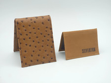 Handcrafted All Leather Cowboy Western Honey Bi-Fold Wallet